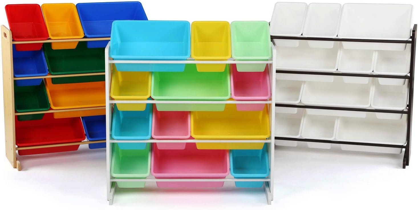 Humble Crew, White Pastel Kids' Toy Storage Organizer1