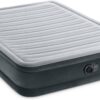 INTEX 67769ED Dura-Beam Deluxe Comfort-Plush Mid-Rise Air Mattress: Fiber-Tech – Queen Size – Built-in Electric Pump – 13in Bed Height – 600lb Weight Capacity