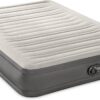 Intex 64021E TruAire Luxury Air Mattress: Fiber-Tech – Built-in Electric Pump – Multizone Support System, Queen