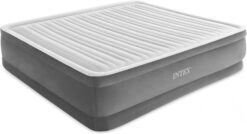 Intex Comfort Dura-Beam Airbed Internal Electric Pump Bed Height Elevated, Elevated 18