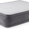 Intex Comfort Dura-Beam Airbed Internal Electric Pump Bed Height Elevated, Queen (600 Lbs), Elevated (18), (2020 Model)