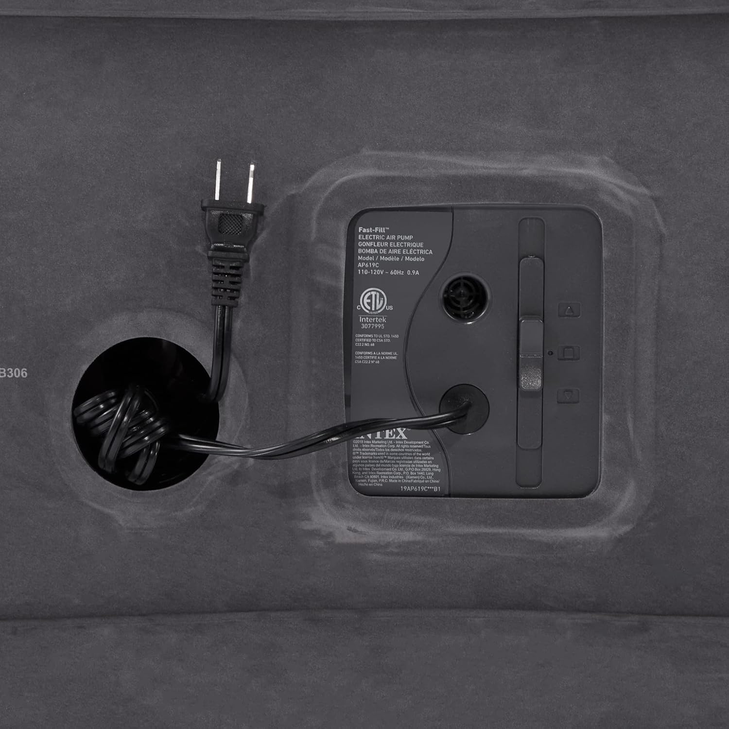 Intex Comfort Dura-Beam Airbed Internal Electric Pump Bed Height Elevated, Queen (600 Lbs), Elevated (18), (2020 Model)5