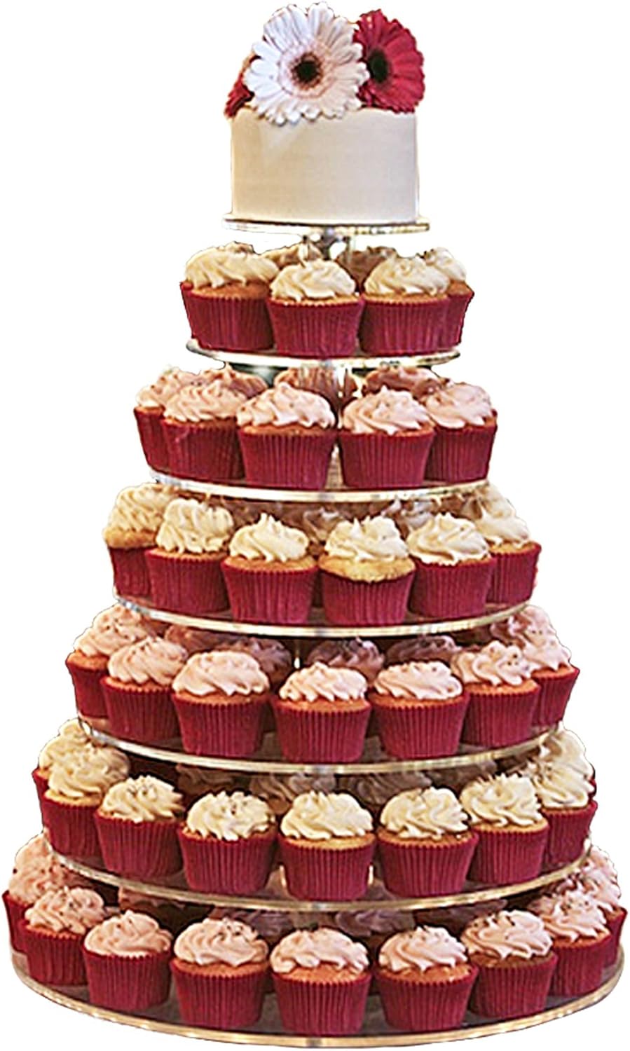 Jusalpha® Large 7-tier Acrylic Round Cake Stand-cupcake Stand- Dessert Stand-tea Party Serving Platter for Wedding Party (7R Large) Jusalpha® Large 7-tier Acrylic Round Cake Stand-cupcake Stand- Dessert Stand-tea Party Serving Platter for Wedding Party (7R Large)