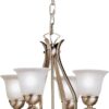 Kichler 2019NI Dover Mini Chandelier 4-Light, Brushed Nickel