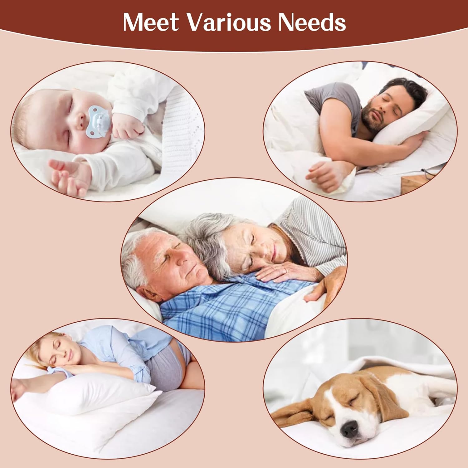 King Mattress Protector, Cooling Waterproof King Size Mattress Pad Cover, 3D Air Soft King Size Mattress Cover for 6-18 Inches Mattress, Grey89