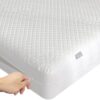 King Size Bamboo Rayon Mattress Protector with Zipper - 100% Waterproof Zippered Mattress Cover - Soft & Cooling Noiseless Bed Mattress Covers - Top Removable Mattress Encasement 10-12" Deep