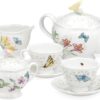 Lenox Butterfly Meadow 8-Piece Tea Set, Service for 2, White