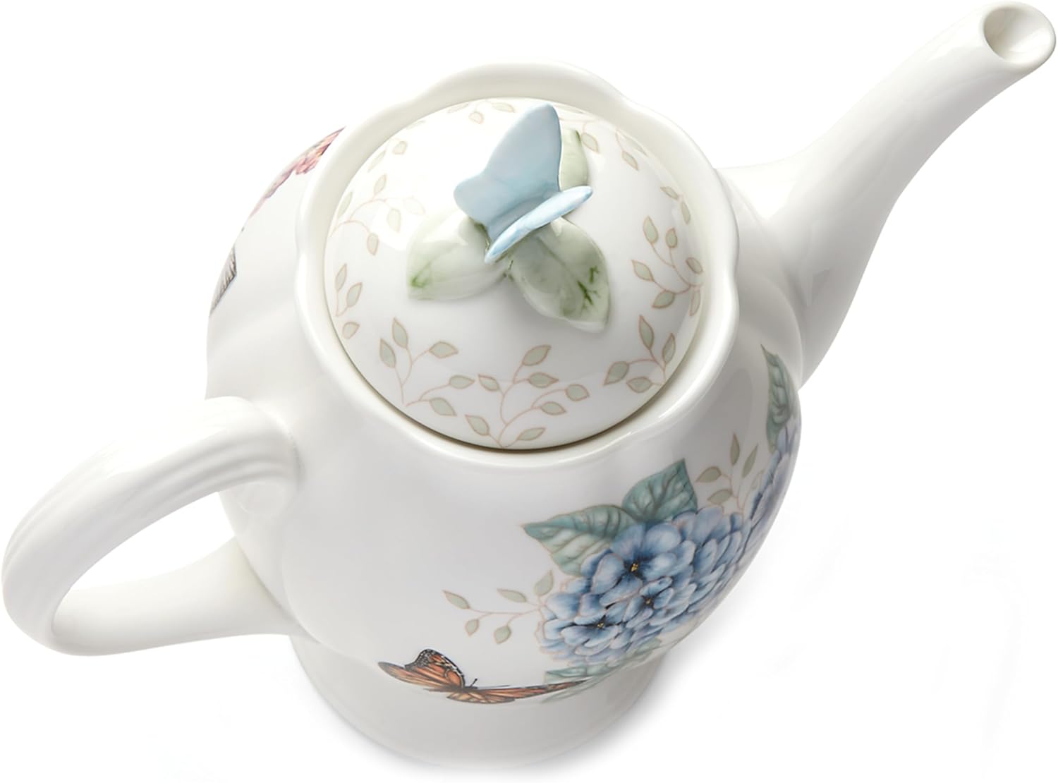 Lenox Butterfly Meadow Coffee Pot with Lid, White1