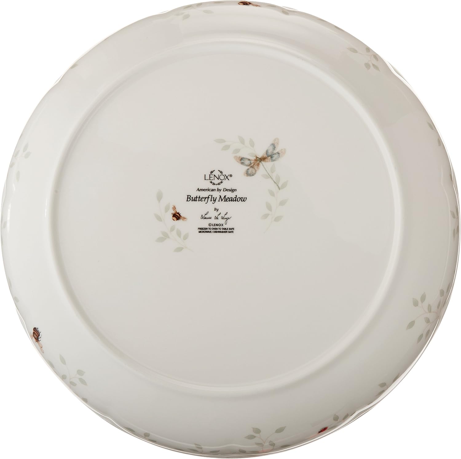 Lenox Butterfly Meadow Low Serve Bowl, White5