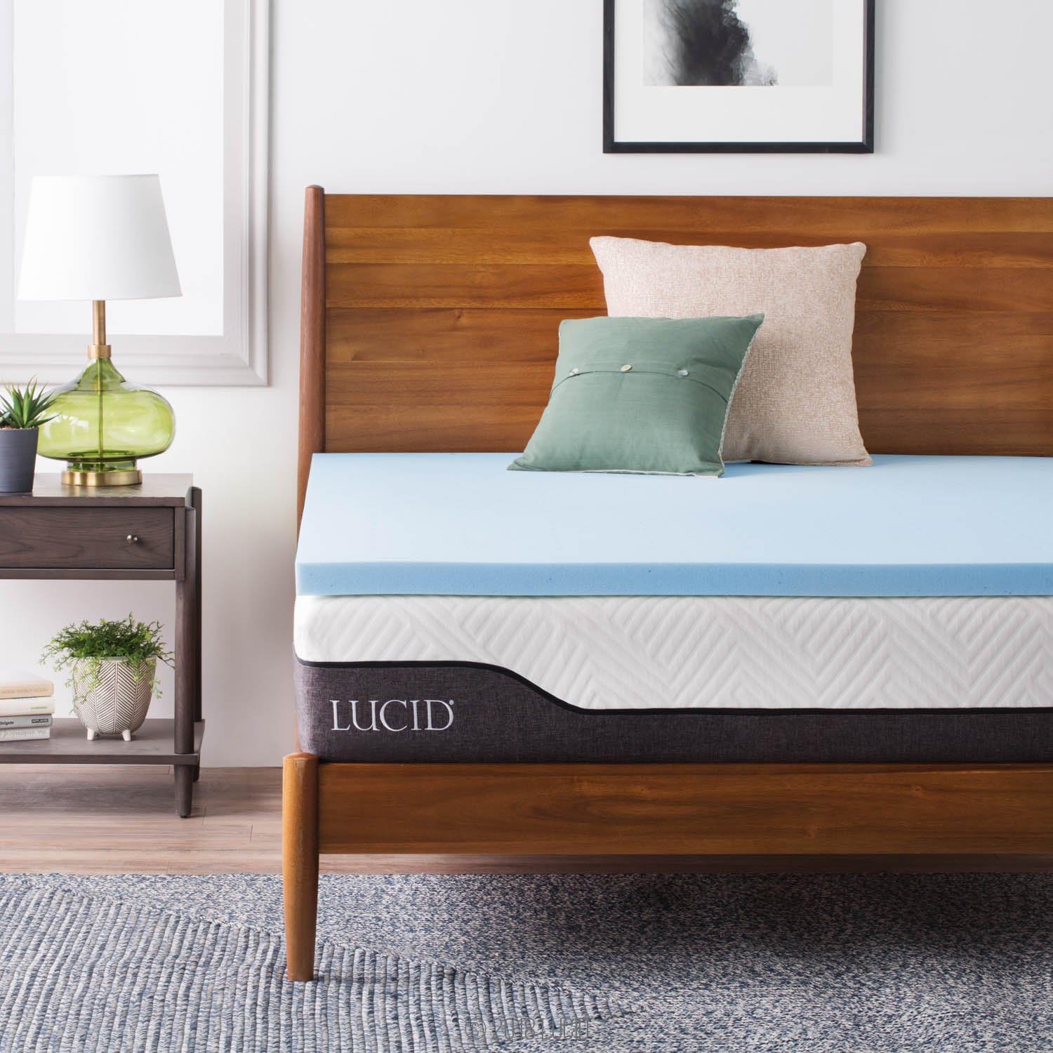Lucid 2 Inch Mattress Topper King - Gel Infused Memory Foam – Memory Foam Mattress Topper King – Ventilated Design – CertiPur Certified Lucid 2 Inch Mattress Topper King - Gel Infused Memory Foam – Memory Foam Mattress Topper King – Ventilated Design – CertiPur Certified