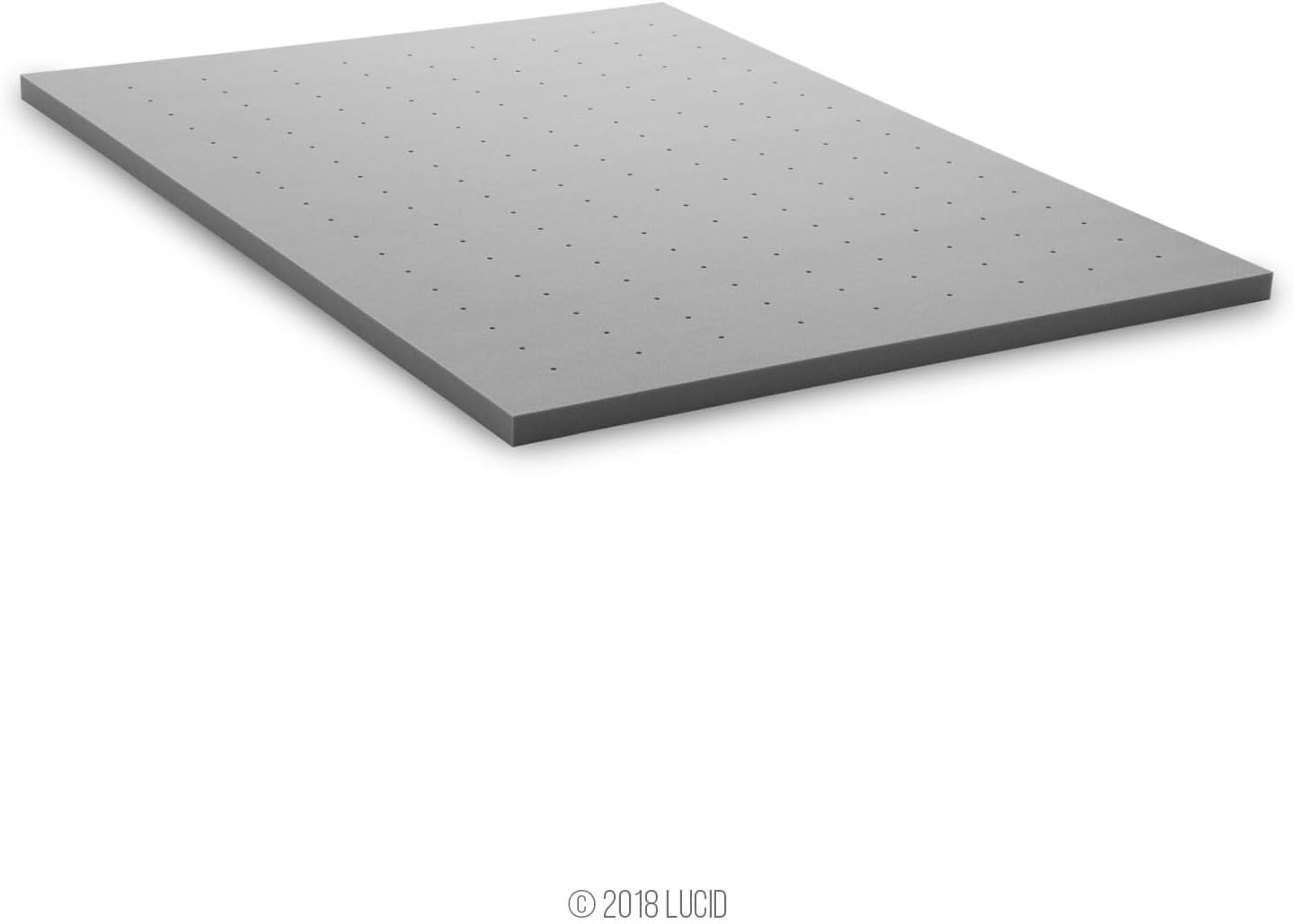 Lucid 2 Inch Mattress Topper King – Memory Foam – Bamboo Charcoal Infusion – Cooling Ventilation – Hypoallergenic – CertiPur Certified Foam5