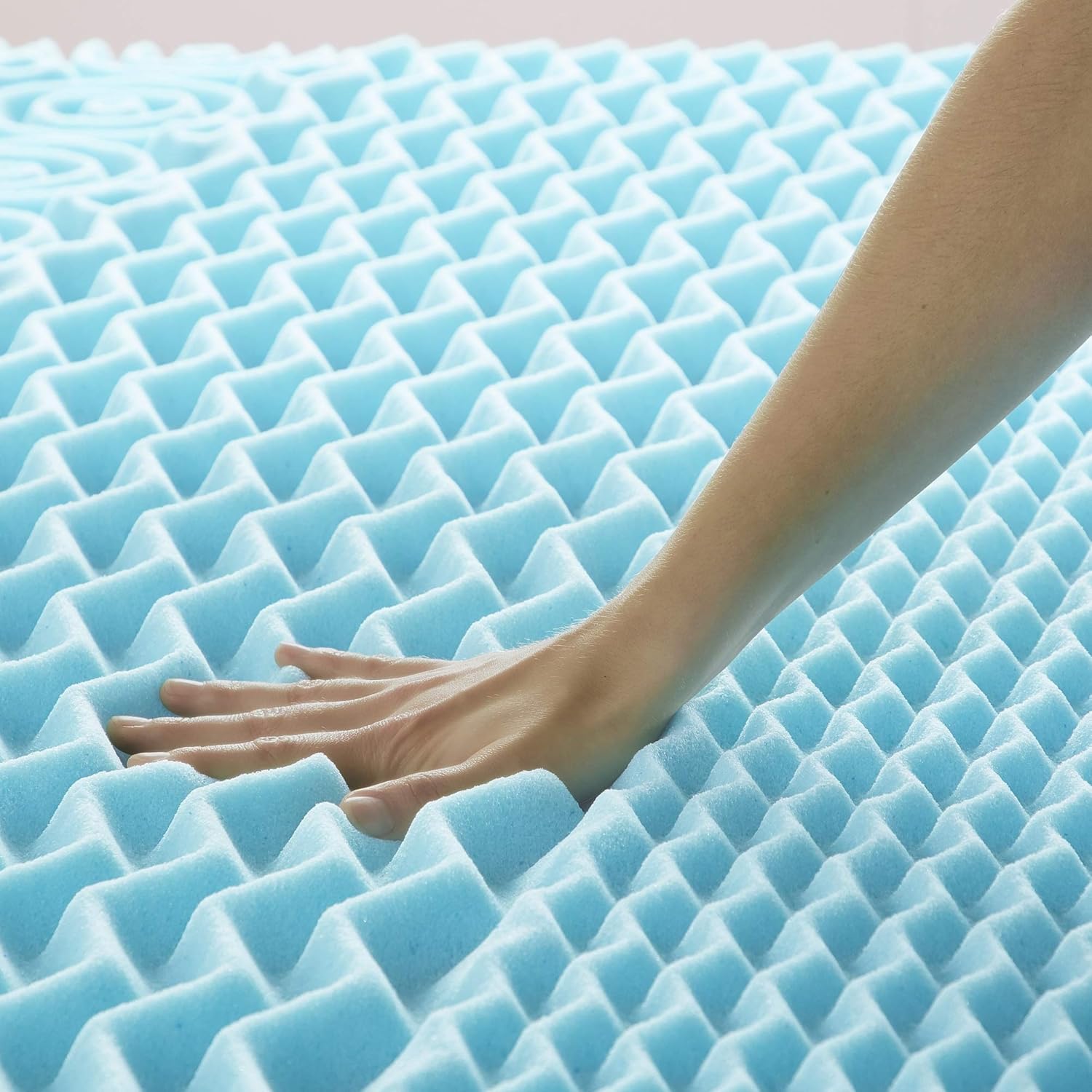 Lucid 2 Inch Mattress Topper Twin - Memory Foam Mattress Topper Twin - 5 Zone Gel Infusion - CertiPur Certified Foam6