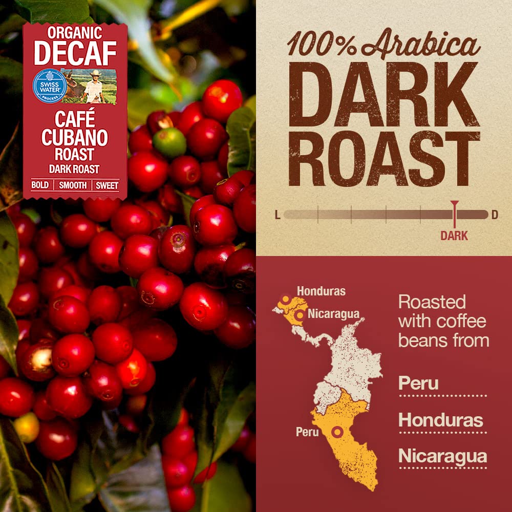 Mayorga Decaf Dark Roast Coffee 5lb Bag Café Swiss Water Decaffeinated Cubano Roast Coffee 100% Arabica Whole Coffee Beans - Smoothest Organic Coffee - Specialty Grade, Non-GMO, Direct Trade6