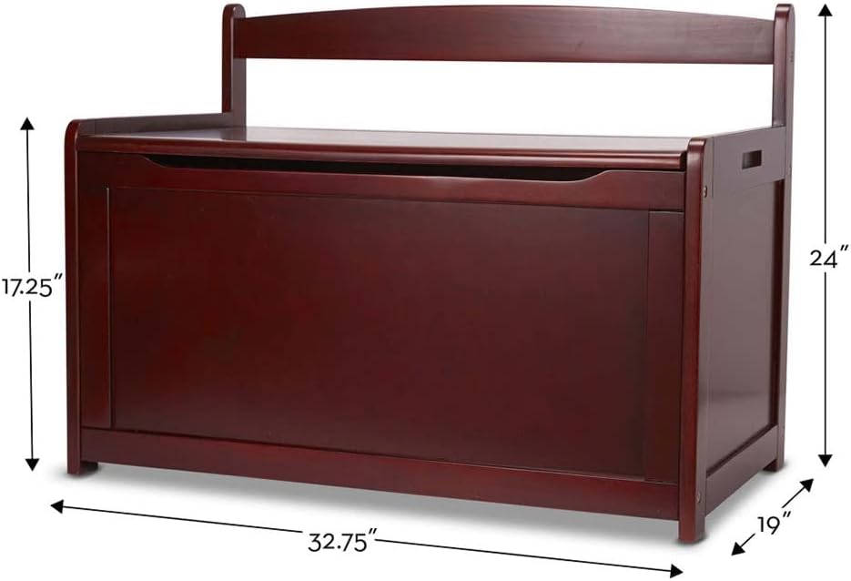 Melissa & Doug Wooden Toy Chest - Espresso3