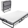 Milliard Deluxe Diplomat Folding Bed – Twin Size - with Luxurious Memory Foam Mattress and a Super Strong Sturdy Frame – 75” x 38