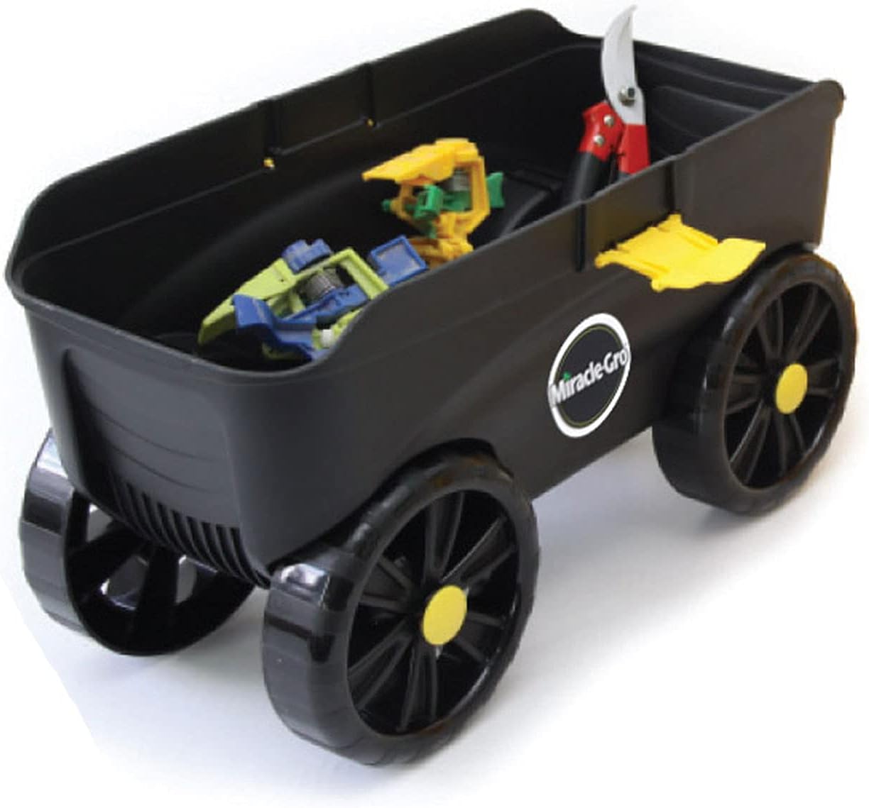 Miracle-Gro 4-in-1 Garden Stool – Multi-Use Garden Scooter with Seat – Rolling Cart with Storage Bin– Padded Kneeler and Tool storage - Accessible Gardening for All Ages + FREE Scotts Gardening Gloves5
