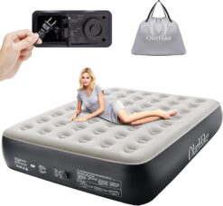 OlarHike Queen Air Mattress with Built in Pump,Inflatable Blow Up Airbed with Storage Bag,13