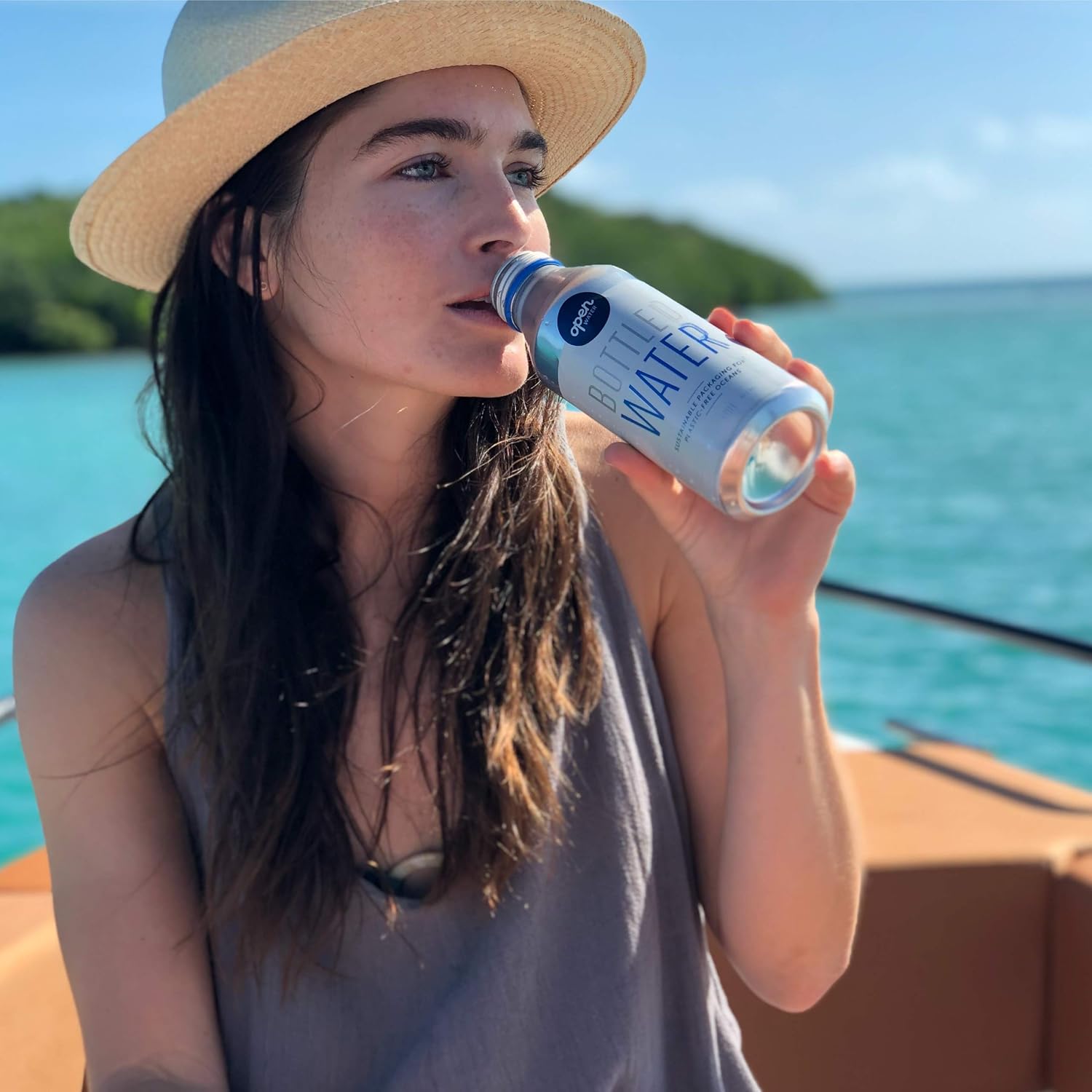 Open Water Still Bottled Water with Electrolytes in 16-oz Aluminum Bottles (2 Cases, 24 bottles - Still) BPA-free and Eco friendly7