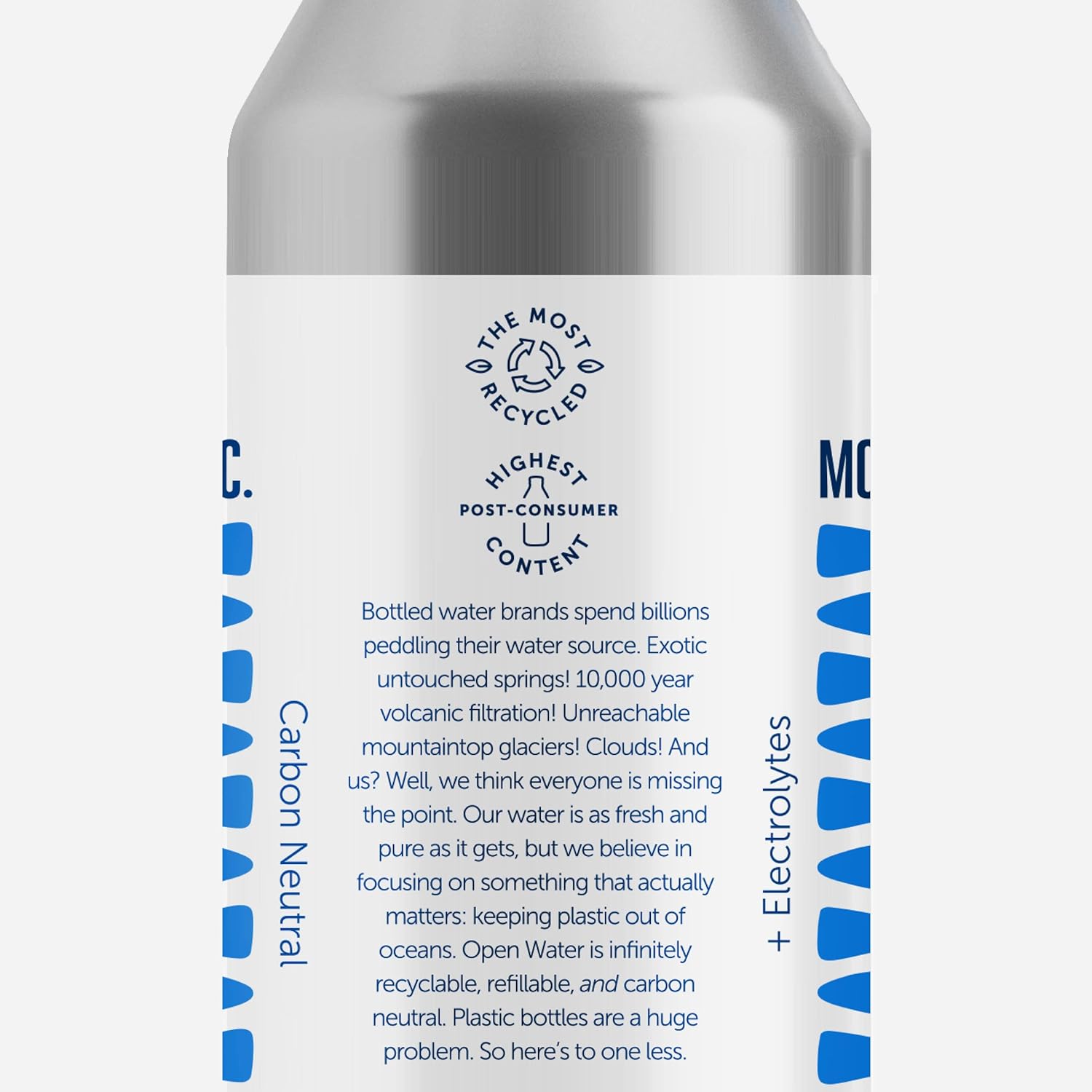 Open Water Still Bottled Water with Electrolytes in 16-oz Aluminum Bottles (2 Cases, 24 bottles - Still) BPA-free and Eco friendly9