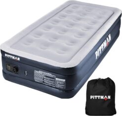 Pittman - Air Mattress Twin with Built in Pump - Black 18