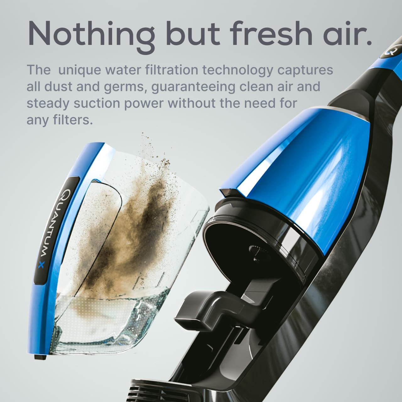 Quantum X Upright Water Filter Vacuum — The Best Bagless Household Vac Cleaner with Water & MicroSilver Filtration to Clean Wet & Dry Messes - Pet, Dog Hair & Toddler Spills on Carpet & Hardwood Floor1