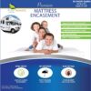 RV Short Queen Mattress Protector 60" W x 75”L (8” to 11” Depth) - Waterproof Zippered Encasement Premium Quality Hypoallergenic Bed Cover Protects Against Dust