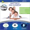 RV Short Queen Mattress Protector (60" Wx75 L) Waterproof Zippered Encasement Hypoallergenic Premium Bed Cover Protects Against Dust Allergies
