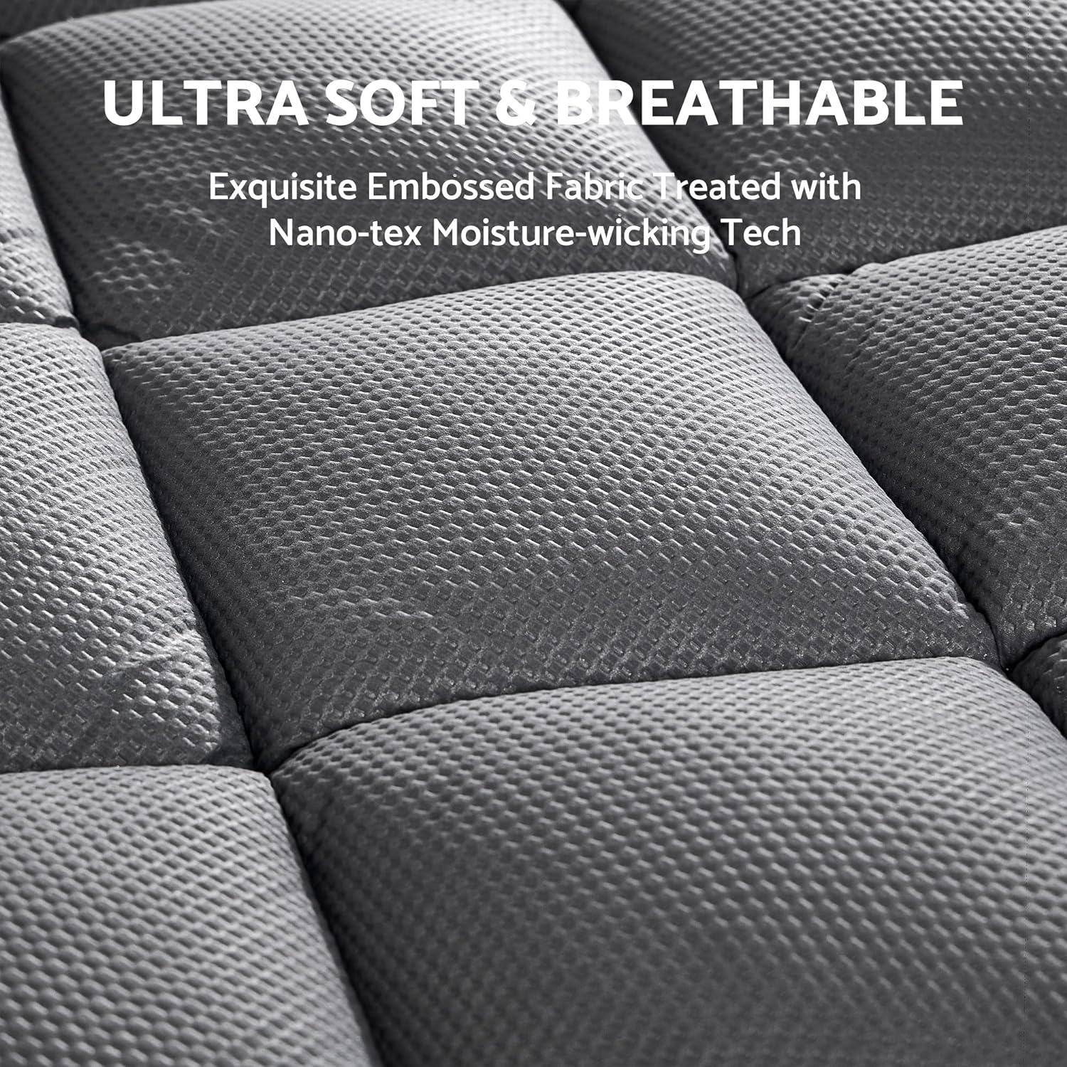 SLEEP ZONE Extra Thick Twin Mattress Topper for Back Pain, Plush Breathable Thick Mattress Pad Cover, Down Alternative Soft Bed Topper with Elastic Fitted Deep Pocket8