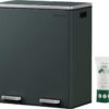SONGMICS Trash Can, 2 x 8-Gallon Garbage Can for Kitchen, with 15 Trash Bags, 2 Compartments, Plastic Inner Buckets and Hinged Lids, Airtight, Greenish-Gray ULTB60GS