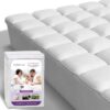 SafeRest CloudGuard - Queen Size Hybrid Mattress Protector & Pad (Extra Padded) - 100% Waterproof Quilted Pillow Top Mattress Cover - Thick, Plush & Fitted Mattress Topper for Bed