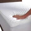 SafeRest Sleepure 100% Waterproof Full Size Quilted Mattress Protector - Viscose Derived from Bamboo - Fitted with Stretchable Pockets - Machine Washable Cotton Mattress Cover for Bed