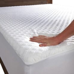 SafeRest Sleepure 100% Waterproof Twin Size Quilted Mattress Protector - Viscose Derived from Bamboo - Fitted with Stretchable Pockets - Machine Washable Cotton Mattress Cover for Bed