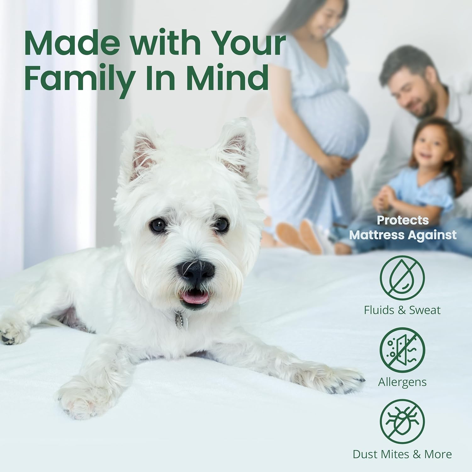 SafeRest Sleepure 100% Waterproof Twin Size Quilted Mattress Protector - Viscose Derived from Bamboo - Fitted with Stretchable Pockets - Machine Washable Cotton Mattress Cover for Bed5