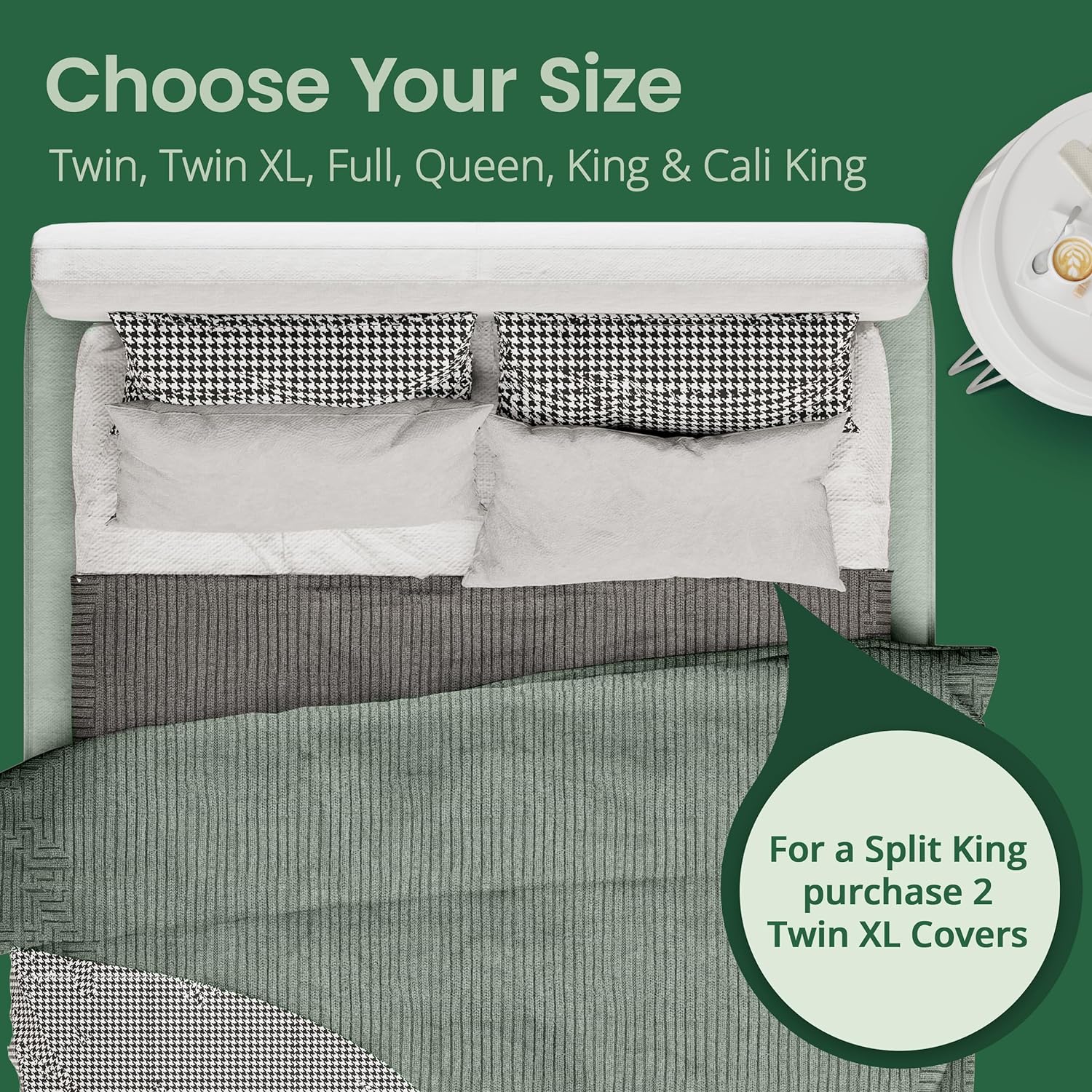 SafeRest Sleepure 100% Waterproof Twin Size Quilted Mattress Protector - Viscose Derived from Bamboo - Fitted with Stretchable Pockets - Machine Washable Cotton Mattress Cover for Bed8