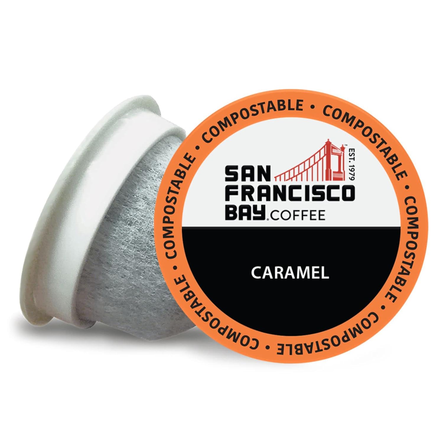 San Francisco Bay Compostable Coffee Pods - Caramel (80 Ct) K Cup Compatible including Keurig 2.0, Flavored, Medium Roast San Francisco Bay Compostable Coffee Pods - Caramel (80 Ct) K Cup Compatible including Keurig 2.0, Flavored, Medium Roast