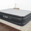 SleepLux Durable Inflatable Air Mattress with Built-in Pump, Pillow and USB Charger, Queen 22"