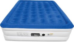 SoundAsleep Dream Series Luxury Air Mattress with ComfortCoil Technology & Built-in High Capacity Pump for Home & Camping- Double Height, Adjustable, Inflatable Blow Up, Portable - King Size