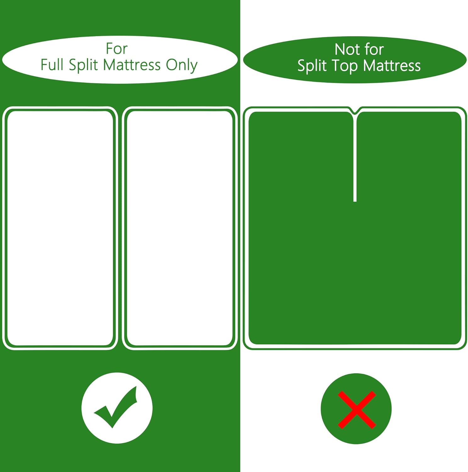 Split King Mattress Protector for Adjustable Bed, Breathable Bamboo Viscose Waterproof Split King Mattress Pad Cover with 6-18 inches Deep Pocket2