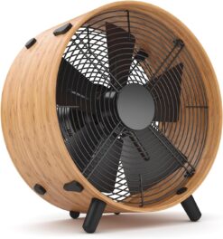 Stadler Form fan Otto, with eco-friendly bamboo ring, three speed levels, adorns home or office, 55 W