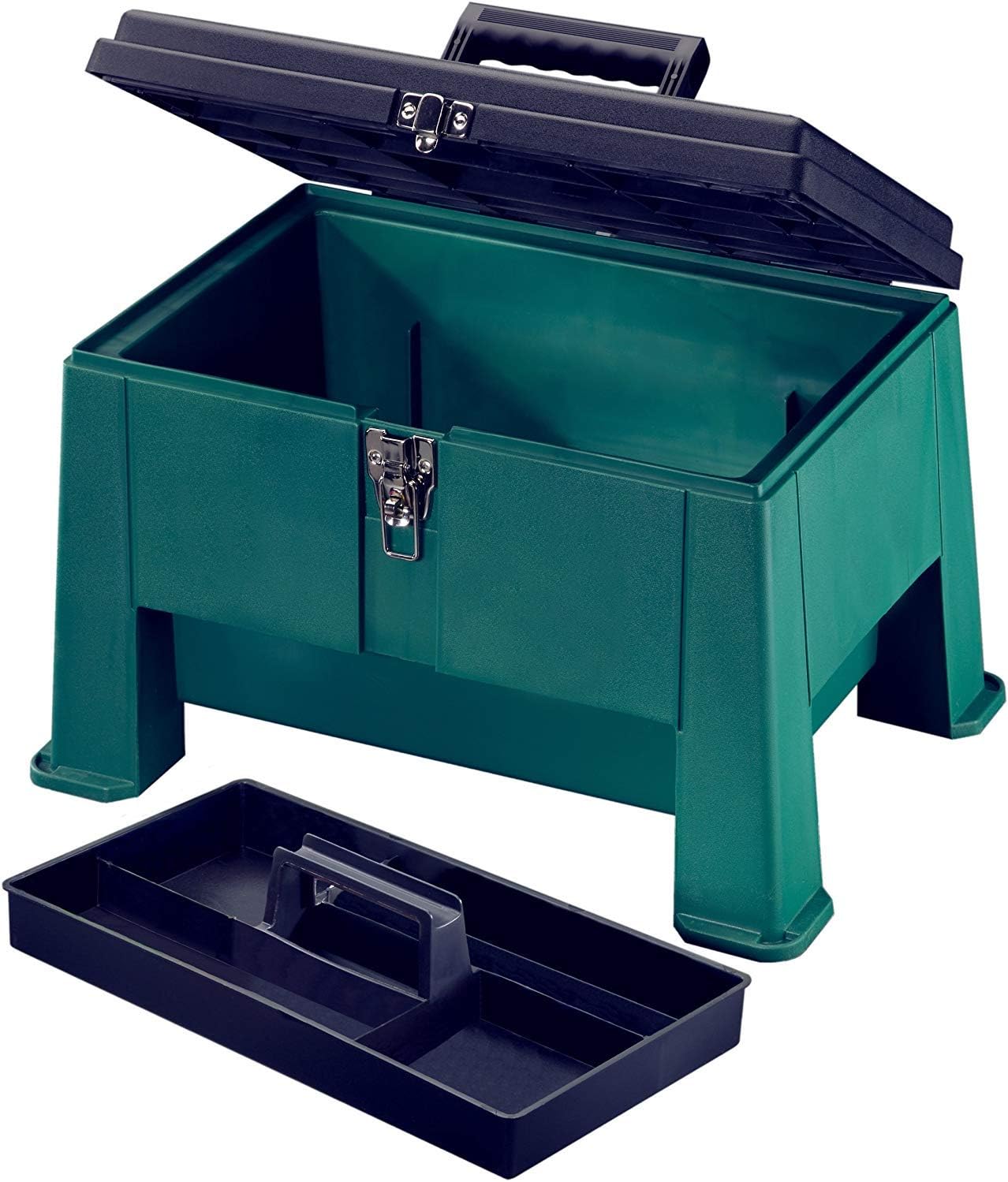 Step N Store, Step Stool Tool Box 20 Garden Green Step N Store, Step Stool Tool Box 20" Garden Green