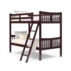 Storkcraft Caribou Bunk Bed Twin Over Twin Bunk Bed (Espresso) - GREENGUARD Gold Certified, Twin Bunk Beds for Kids, Converts to 2 Individual Twin Beds, Bunk Beds for Kids