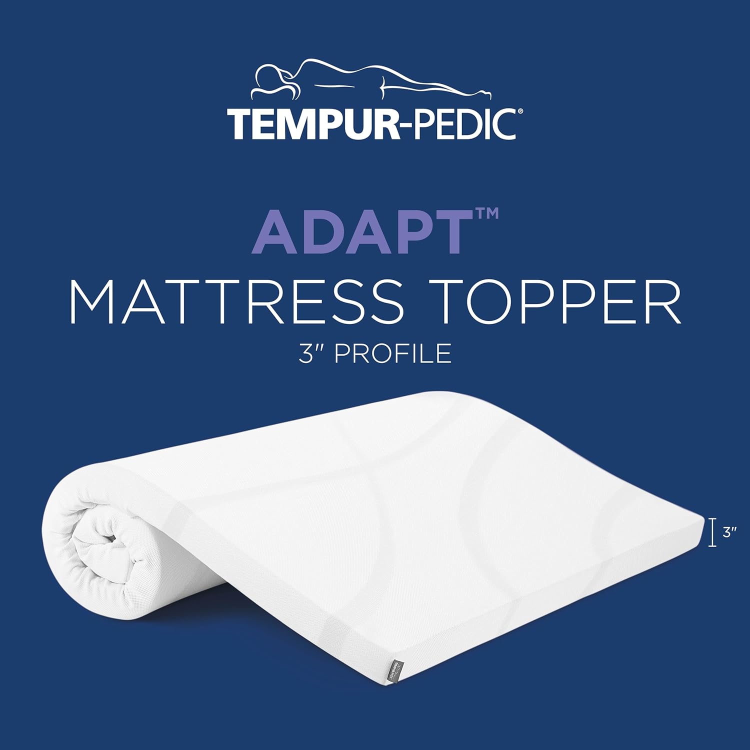 TEMPUR-Adapt (Supreme) 3 Memory Foam Mattress Topper, King1