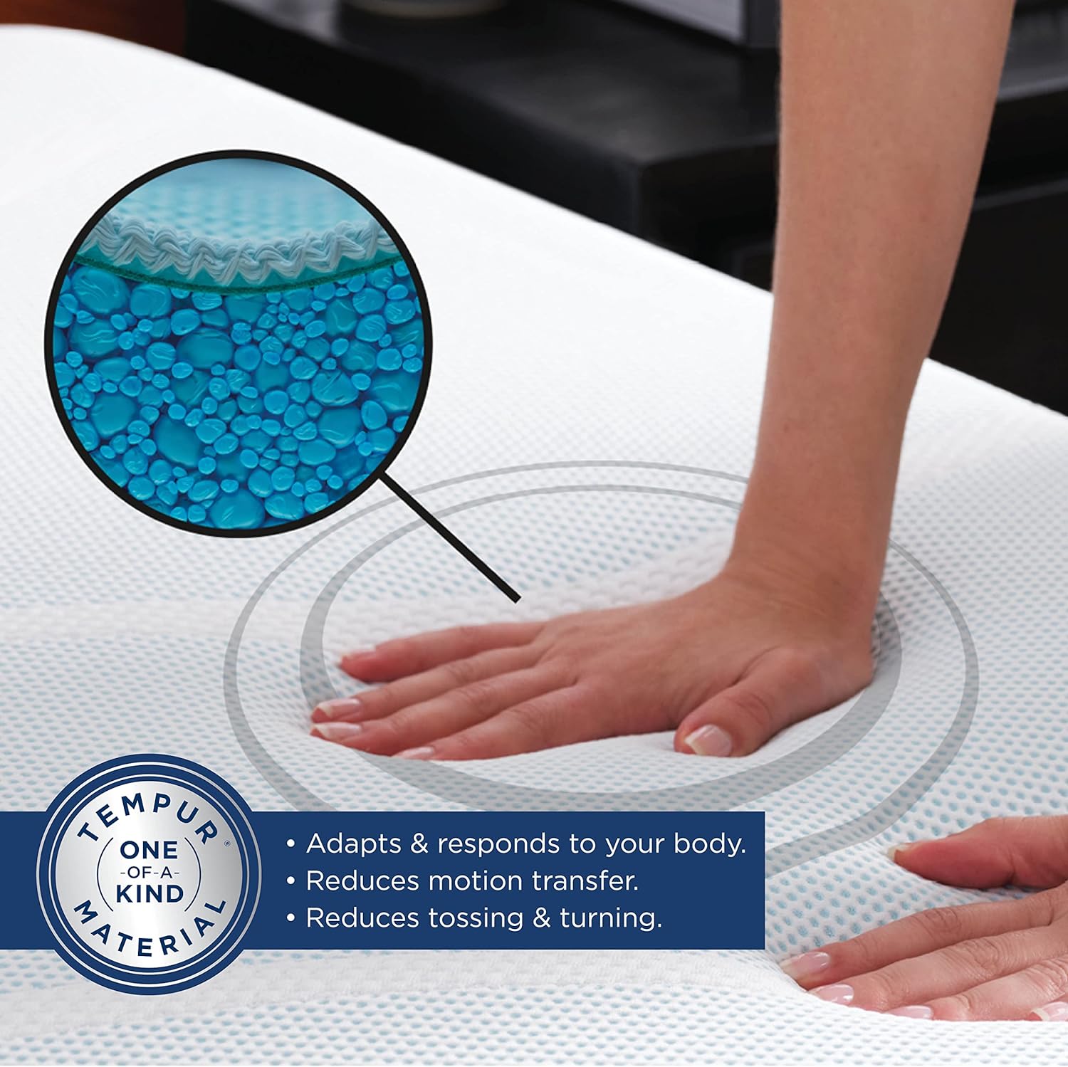 TEMPUR-Adapt (Supreme) 3 Memory Foam Mattress Topper, King4