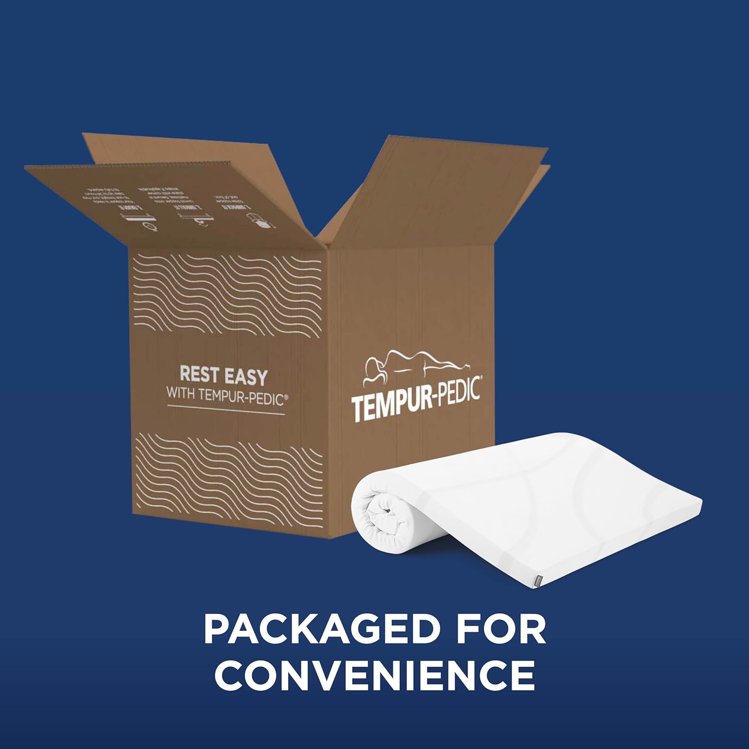 Tempur-Pedic - 11182130DTC TEMPUR Supreme 3-Inch Medium Firm Mattress Topper, Twin, White2
