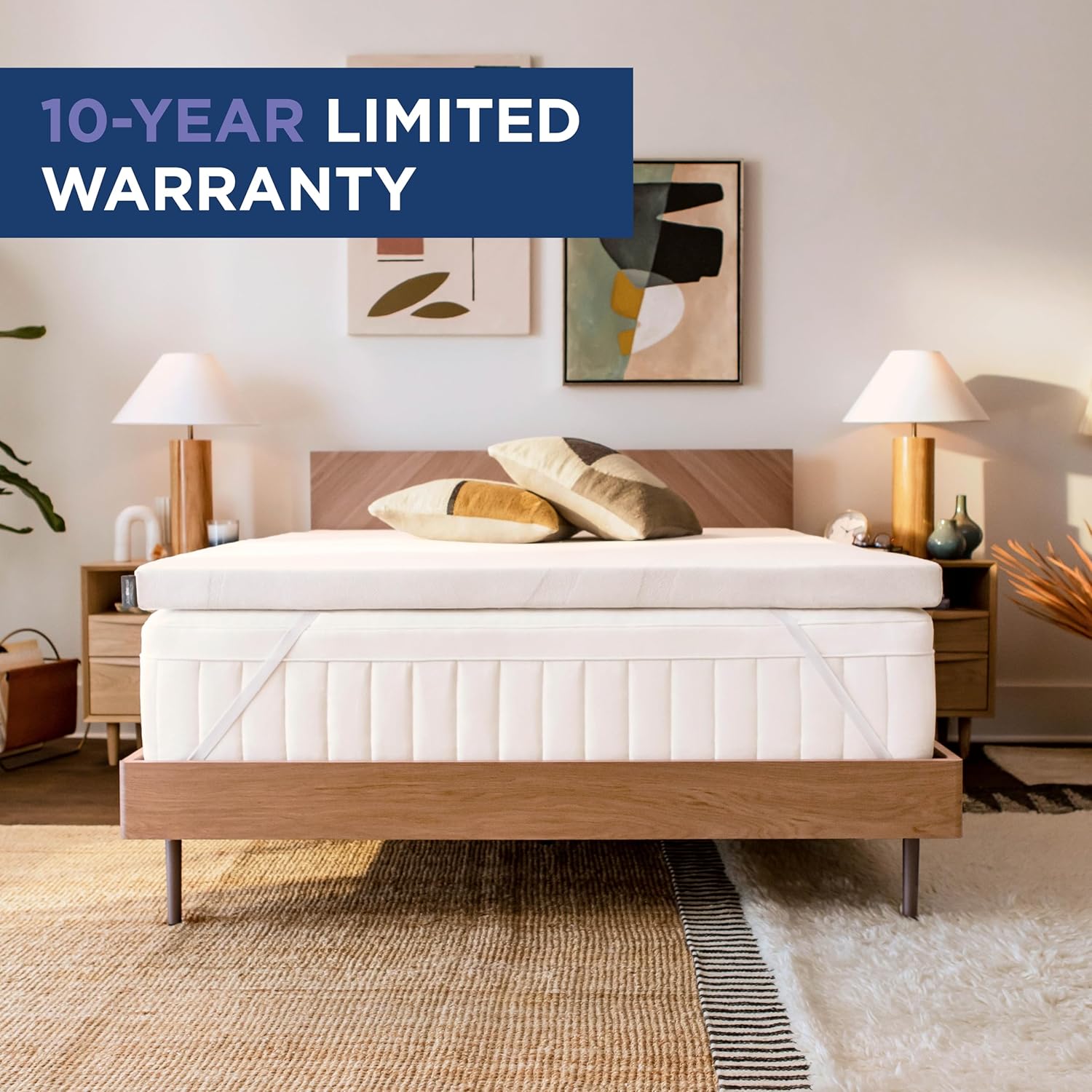 Tempur-Pedic - 11182130DTC TEMPUR Supreme 3-Inch Medium Firm Mattress Topper, Twin, White67