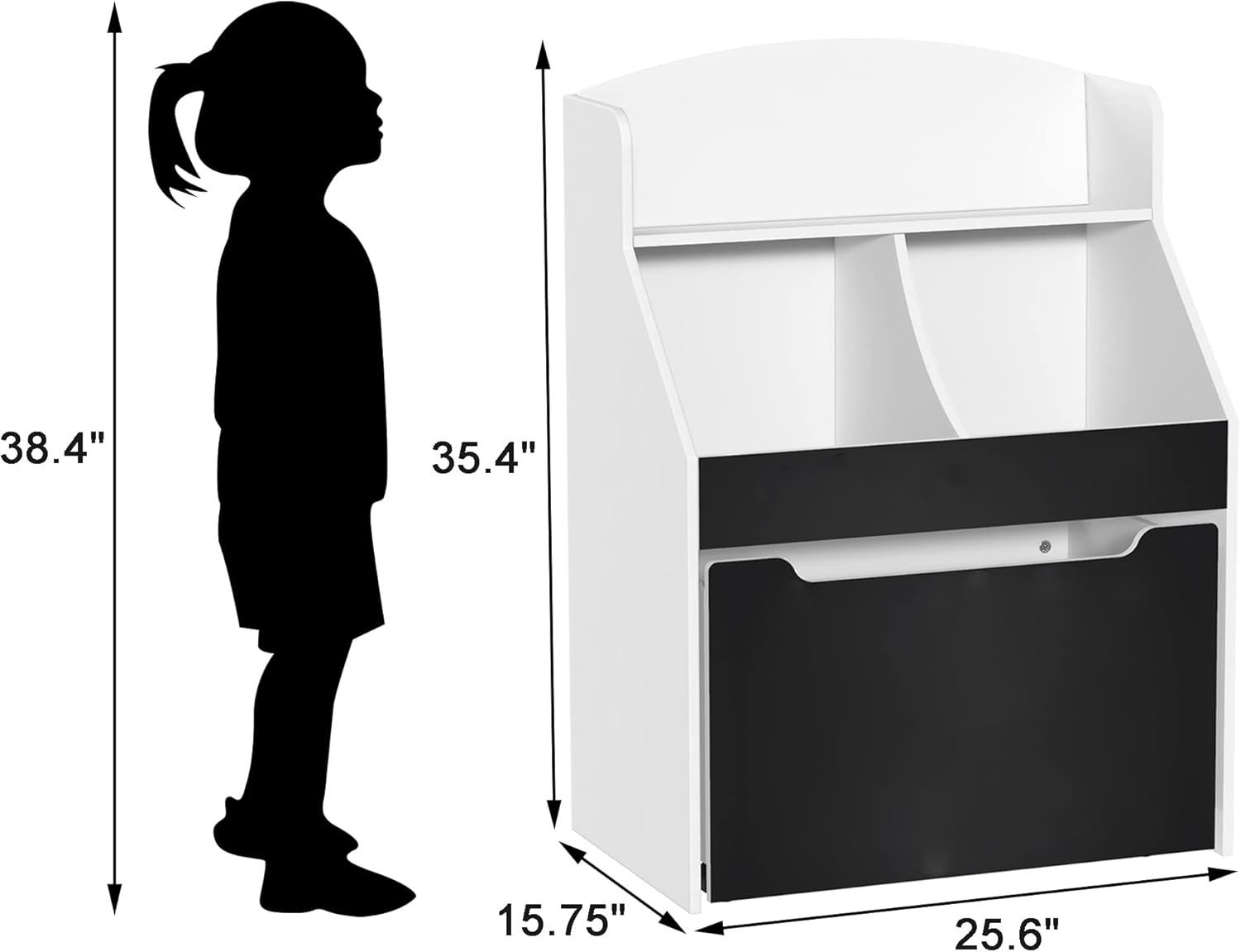 Toy Storage Organizer Kids Bookshelf Rolling Toy Box for Boys Girls Play Room Bedroom2