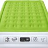 Twin Size Air Mattress with Built in Pump Raised Single Inflatable Bed Blow up Mattressith Camping Airbed 18 Inch Tall