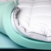 ViscoSoft 4 Inch Pillow Top Memory Foam Mattress Topper King - Serene Lux Dual Layer Bed Mattress Pad