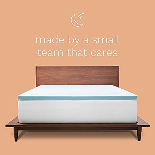 ViscoSoft Memory Foam Mattress Topper Queen - 2 Inch Reflex Gel Mattress Pad CertiPUR-US Certified7