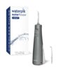 Waterpik Cordless Pulse Rechargeable Portable Water Flosser for Teeth, Gums, Braces Care and Travel with 2 Flossing Tips, Waterproof, ADA Accepted, WF-20 Gray, WF-20CD017